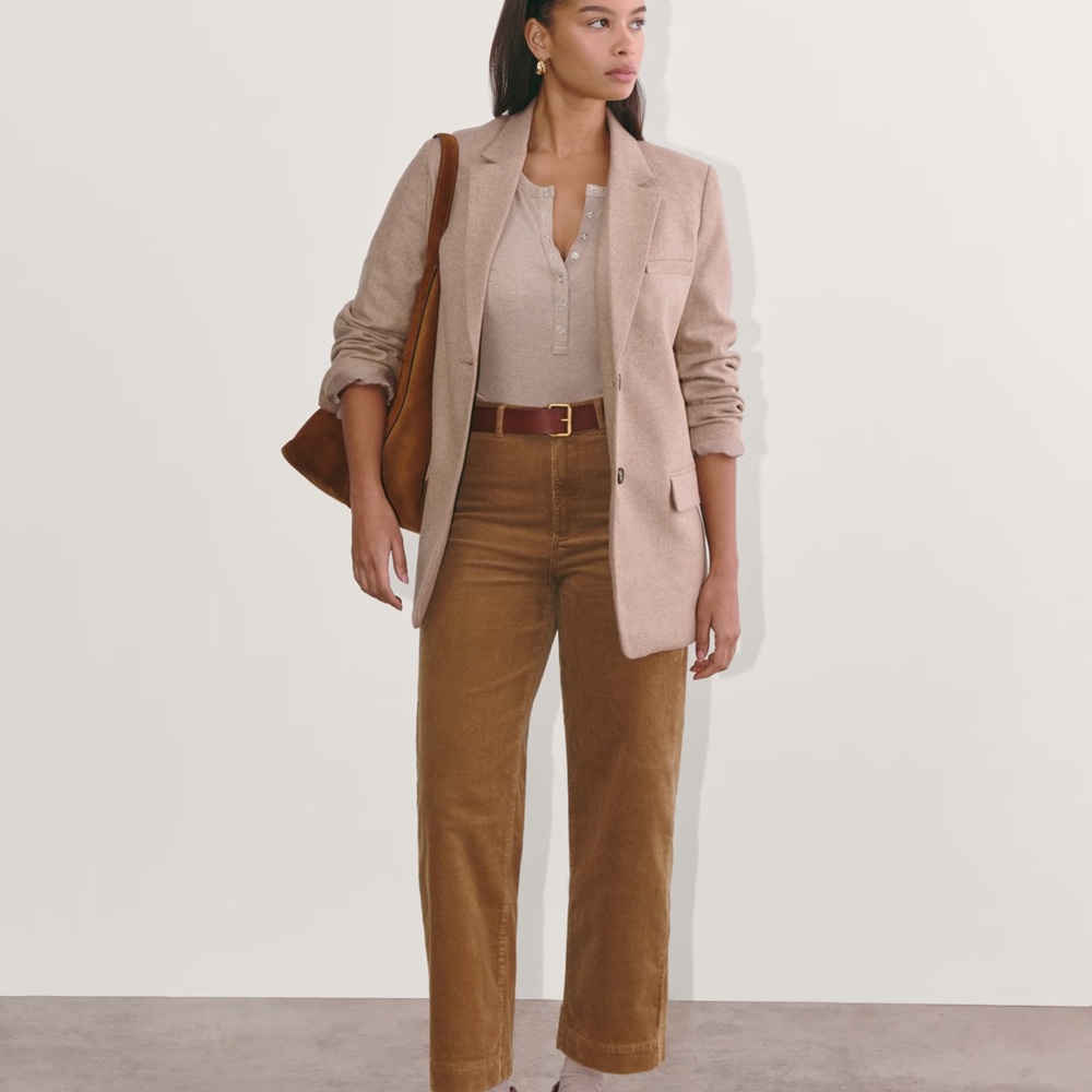 Everlane Wide Leg Crop Sailor Corduroy Pants